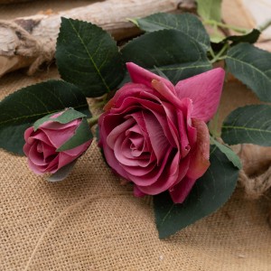 MW60501 Роза од вештачки цвет Висококвалитетни украсни цвеќиња и растенија