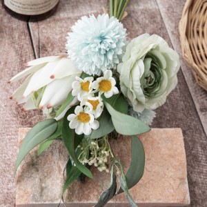 DY1-5368 Buket umjetnog cvijeća Ranunculus vruće prodaje vjenčani središnji dijelovi