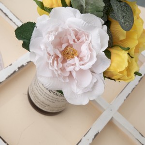DY1-3231 कृत्रिम फूलको गुच्छा गुलाब नयाँ डिजाइन सजावटी फूल