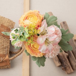 DY1-3281 mākslīgo ziedu pušķis Ranunculus karsti pārdod kāzu dekoru