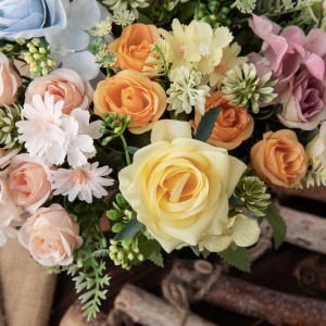 MW55727 Μπουκέτο Τεχνητού Λουλουδιού Τριαντάφυλλο Υψηλής ποιότητας Γάμος Κεντρικά