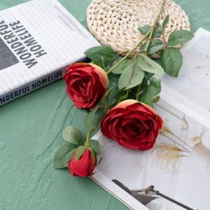 DY1-4633 Flor decorativa a l'engròs de rosa de flors artificials