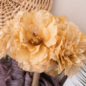 DY1-2297 ช่อดอกไม้ประดิษฐ์ดอกโบตั๋นขายร้อนตกแต่งงานแต่งงาน