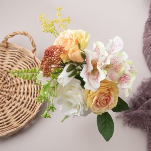 DY1-3247 Sejambak Bunga Tiruan Rose Latar Belakang Dinding Bunga Popular