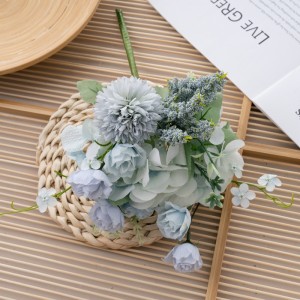 Bouquet de roses artificielles DY1-3320, centres de table de mariage, offre spéciale