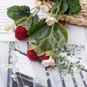 Decoraciones festivas vendedoras calientes de la fresa de la planta de la flor artificial DY1-3611