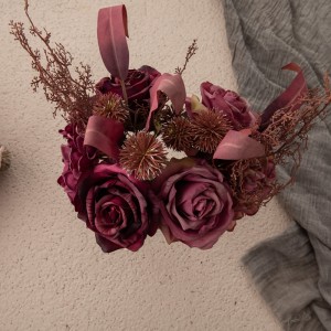 DY1-4403 זר פרחים מלאכותיים ורד עיצוב חדש מרכזי חתונה