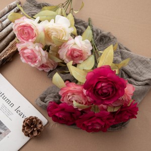 DY1-4595 ხელოვნური ყვავილების თაიგული Ranunculus რეალისტური საქორწილო მარაგი
