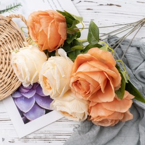 DY1-4978 mākslīgo ziedu pušķis ar rozi Augstas kvalitātes kāzu centrālie elementi