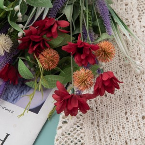 DY1-5422 Artipisyal na Bouquet ng Bulaklak Chrysanthemum Popular Garden Wedding Dekorasyon