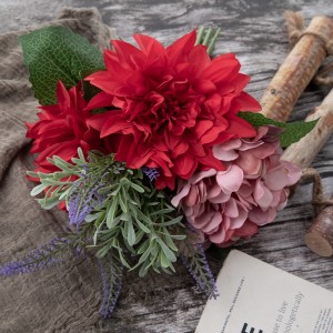 DY1-5673 Künstlicher Blumenstrauß Dahlie Beliebter Blumenwandhintergrund
