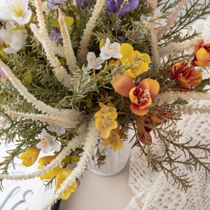 DY1-6435 Ramo de flores artificiales Orquídea Centros de mesa realistas para bodas