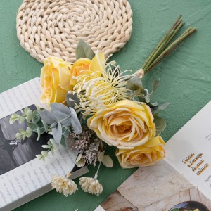 DY1-6570 Штучний квітковий букет Троянда Гарячі продажі Садові весільні прикраси