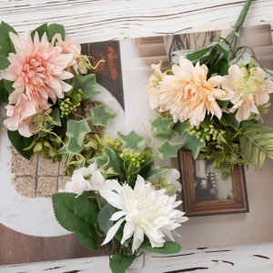 MW55706 Artificial Flower Bouquet Dahlia လူကြိုက်များသော Wedding Centerpieces