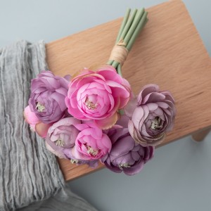 دسته گل مصنوعی DY10-199 Ranunculus Factory فروش مستقیم گل ابریشم