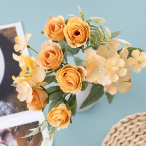 MW55743 Bouquet Flower Artificial Rose Realistic Wedding Decoration