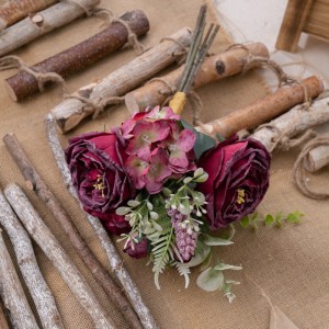 MW55749 Artificial Flower Bouquet Rose Realistic Garden Wedding Decoration
