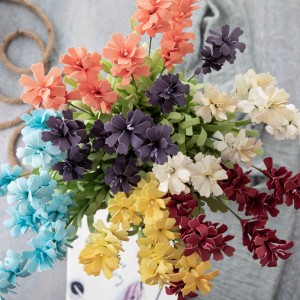 MW61552 Artificial Flower Bouquet Lavender izinga okusezingeni eliphezulu Garden Wedding Decoration