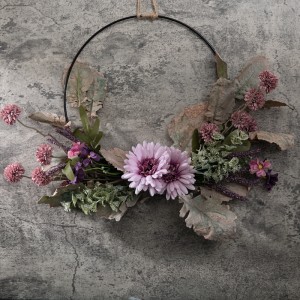 CF01015 Artificial Ruva wreath Gerbera Dandelion Chrysanthemum New Design Wedding Supplies
