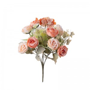 CL10505 Ram de flors artificials Roses Fons de paret de flors populars