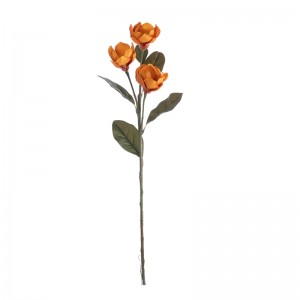 DY1-4144 कृत्रिम फूल म्याग्नोलिया फूल उच्च गुणस्तरको पर्खाल पृष्ठभूमि