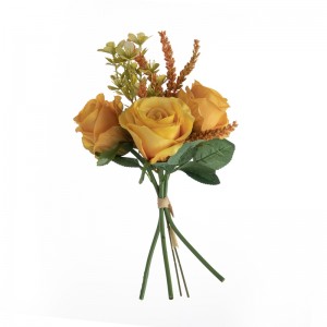 ДИ1-4550 Вештачки цветни букет ружа Популарна баштенска свадбена декорација