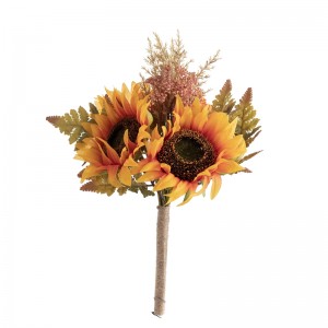DY1-5863 Ramo de flores artificiales Girasol Flor decorativa realista