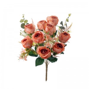 MW31503 Bouquet Flower Artificial Rose Realistic Wedding Centerpieces