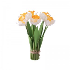 MW54503 Buqetë me lule artificiale Daffodil Dizajn i ri Dekorime festive