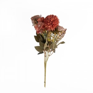 MW55707 ሰው ሰራሽ አበባ Bouquet Camellia የጅምላ ፓርቲ ማስጌጥ
