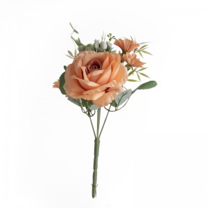 MW55712 Букет от изкуствени цветя Роза Горещо продавана сватбена украса