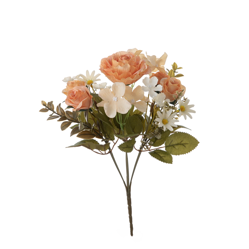 MW55723 Umělá květinová kytice růže Levné svatební dodávky