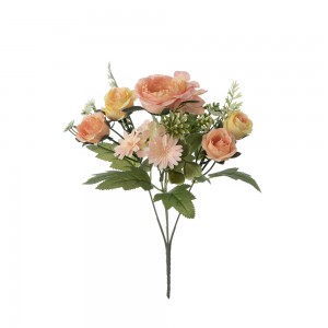 MW55725 Bouquet de fleurs artificielles Rose nouvelle fleur décorative de conception