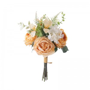 MW55742 זר פרחים מלאכותיים ורדים פופולריים לחתונה