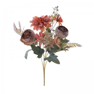 MW55746 Kunstig blomsterbuket Dahlia Hot sælgende dekorative blomster og planter
