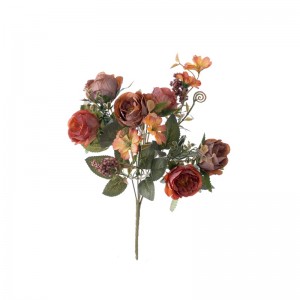 MW57510 Künstlicher Blumenstrauß Rose Heißverkaufte Seidenblumen