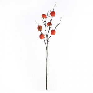 MW76712 צמח פרח מלאכותי אפרסמון סיטונאי קישוטים חגיגיים