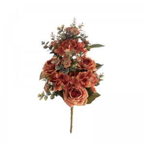 CL04504 Sejambak Bunga Tiruan Rose Latar Belakang Dinding Bunga Berkualiti Tinggi