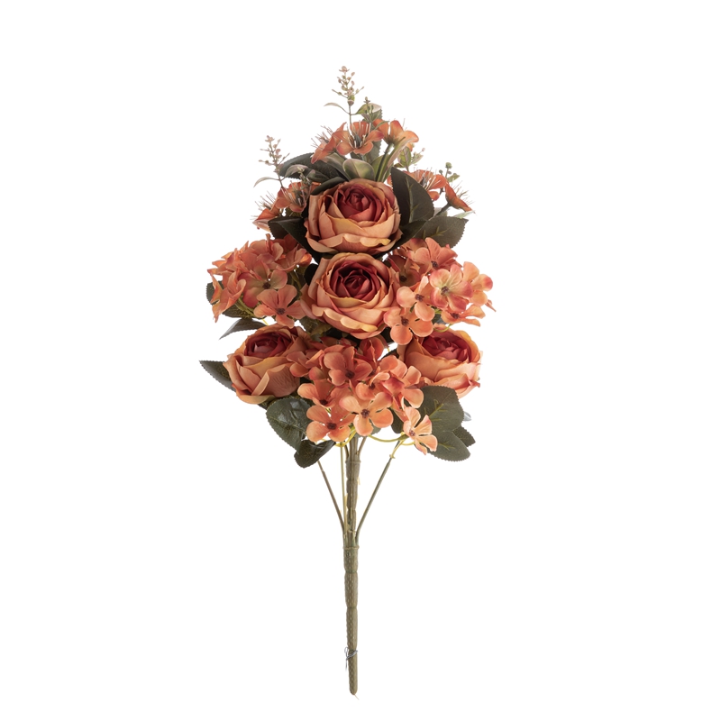 CL04507 Buket umjetnog cvijeća, ruža, vruća prodaja, vrtna svadbena dekoracija