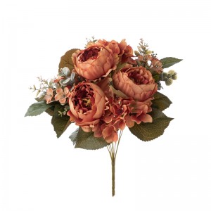 CL04512 Dirbtinių gėlių puokštė Bijūnas Naujo dizaino vestuvių reikmenys