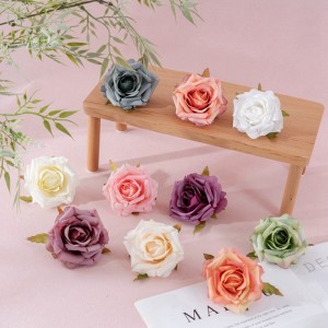 MW07301 Mini ruže Umjetne cvjetne glavice Umjetne ruže bez peteljki za vjenčane dekoracije DIY rukotvorine