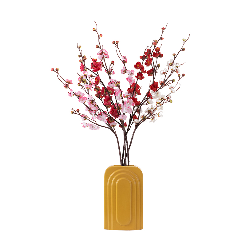 MW36860 Beautiful plum blossom real touch artificial flower for home wedding party