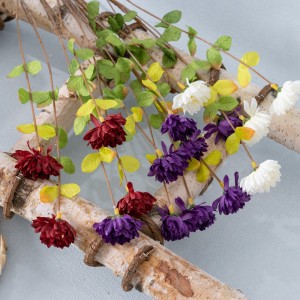 YC1109 Artificiell blomma sidenkrysantemum Daisy vildblommor med stjälkar för hemträdgårdsbord mittdekor dekoration