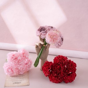 DY1-402 chất lượng bán buôn trang trí hoa mẫu đơn Hoa cẩm chướng cảm ứng hoa nhân tạo đồ trang trí giáng sinh