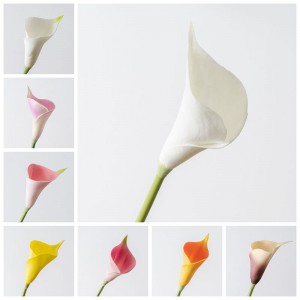MW01512 Lliris de casablanca policromàtics flors artificials autèntiques arranjament de calla decorativa