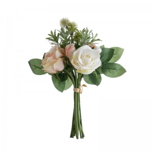 DY1-5651 مصنوعی پھولوں کا گلدستہ گلاب کی مقبول شادی کی سجاوٹ
