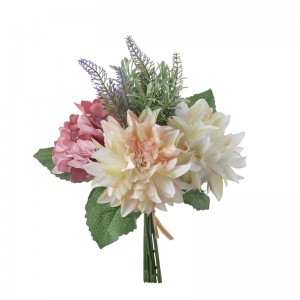 DY1-5673 Букет од вештачко цвеќе Далија Популарна цветна ѕидна позадина