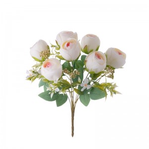MW31513 कृत्रिम फूलको गुच्छा गुलाब कारखाना प्रत्यक्ष बिक्री बगैचा विवाह सजावट