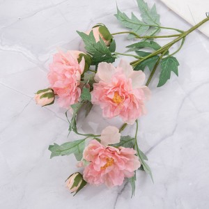 DY1-5769 Popular Artificial Fabric Peony Branch Overall Height 73.5cm 4 colors available for Wedding Decoration