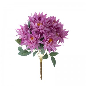 CL81507 Buquê de flores artificiais dália peças centrais de casamento por atacado